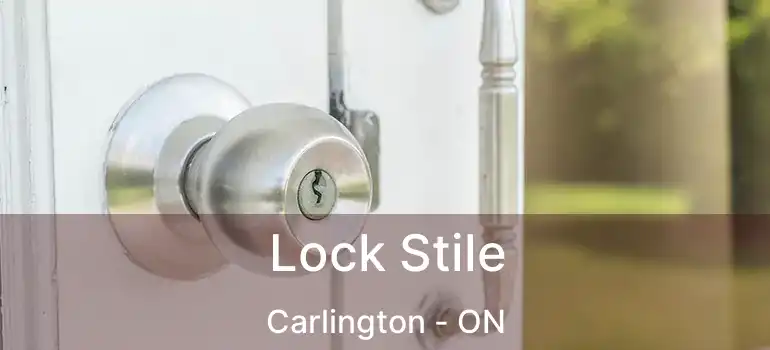  Lock Stile Carlington - ON