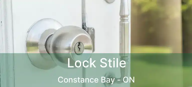 Lock Stile Constance Bay - ON