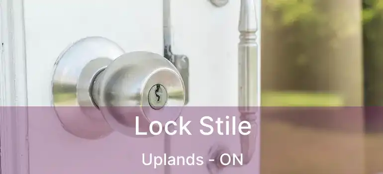  Lock Stile Uplands - ON