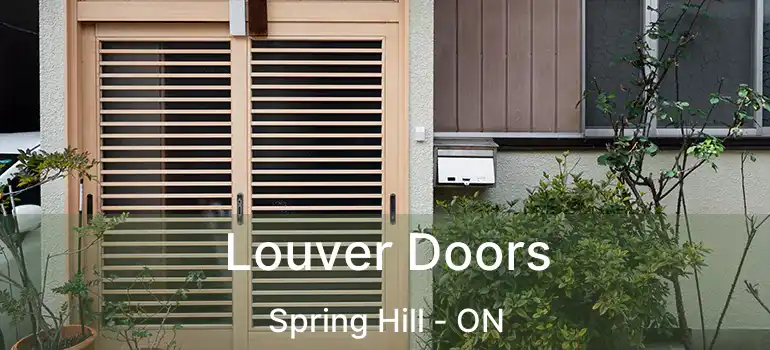 Louver Doors Spring Hill - ON
