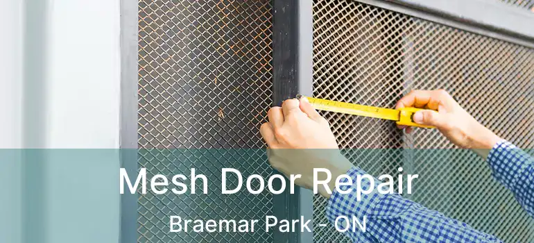 Mesh Door Repair Braemar Park - ON
