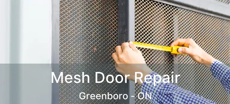 Mesh Door Repair Greenboro - ON