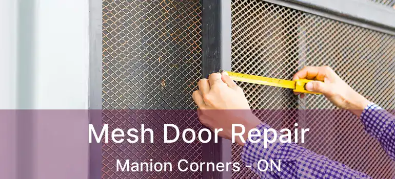 Mesh Door Repair Manion Corners - ON