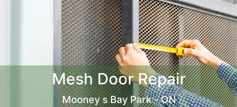 Mesh Door Repair Mooney s Bay Park - ON