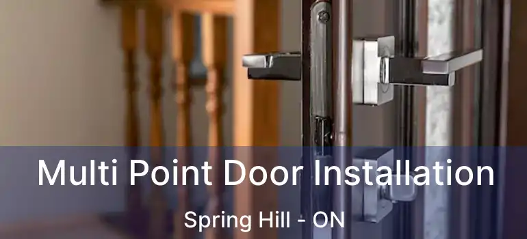 Multi Point Door Installation Spring Hill - ON