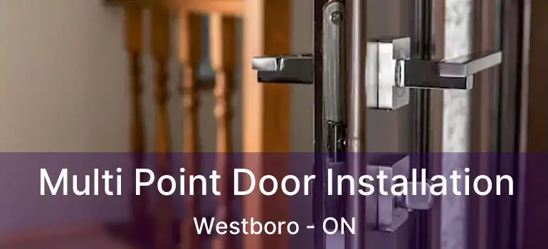 Multi Point Door Installation Westboro - ON