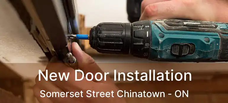  New Door Installation Somerset Street Chinatown - ON