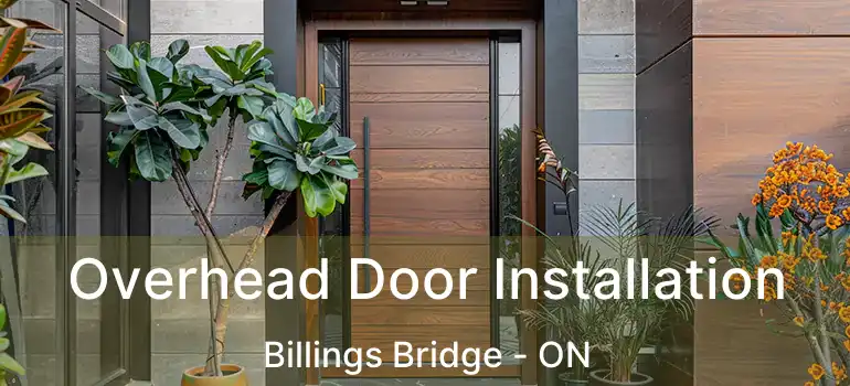  Overhead Door Installation Billings Bridge - ON