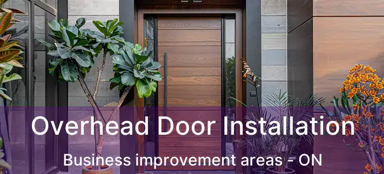 Overhead Door Installation Business improvement areas - ON