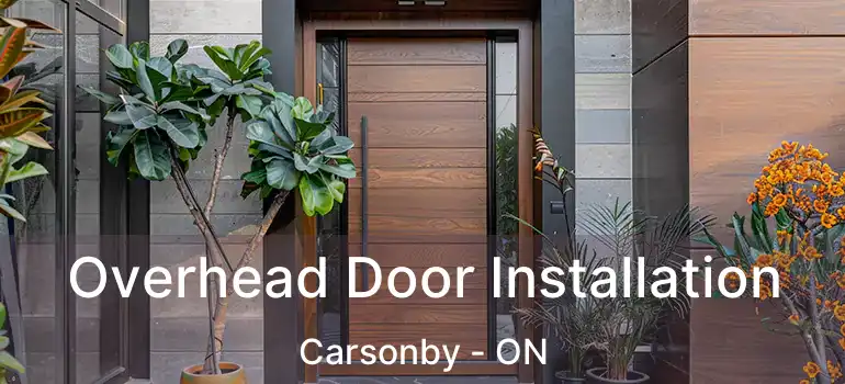 Overhead Door Installation Carsonby - ON