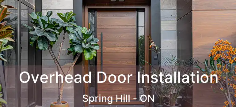 Overhead Door Installation Spring Hill - ON