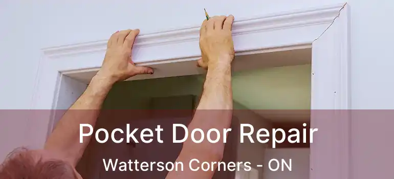 Pocket Door Repair Watterson Corners - ON