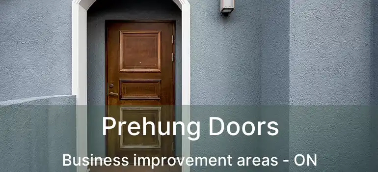  Prehung Doors Business improvement areas - ON