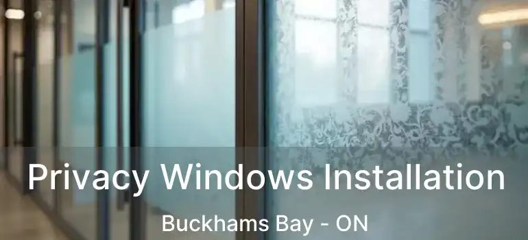 Privacy Windows Installation Buckhams Bay - ON
