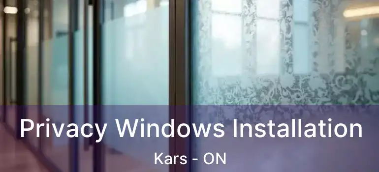  Privacy Windows Installation Kars - ON