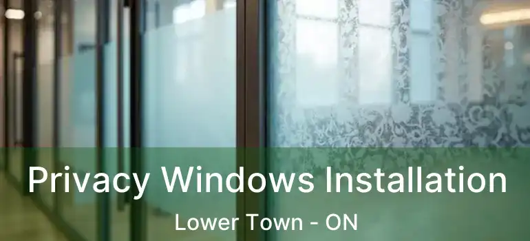  Privacy Windows Installation Lower Town - ON