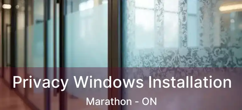  Privacy Windows Installation Marathon - ON