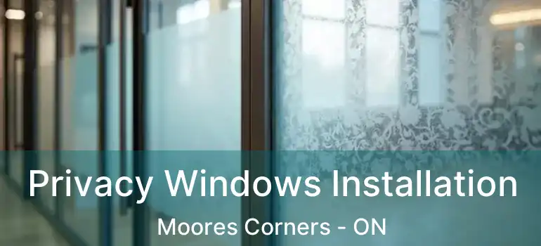 Privacy Windows Installation Moores Corners - ON