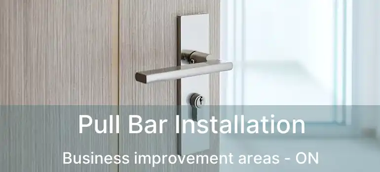  Pull Bar Installation Business improvement areas - ON