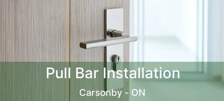 Pull Bar Installation Carsonby - ON