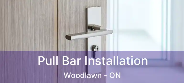 Pull Bar Installation Woodlawn - ON