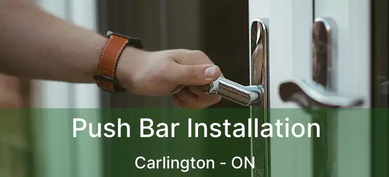 Push Bar Installation Carlington - ON