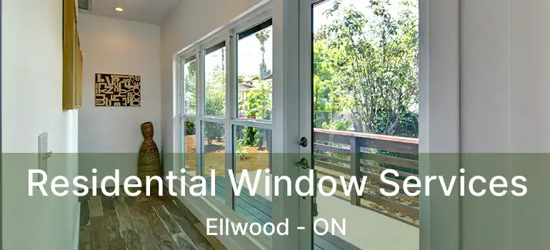Residential Window Services Ellwood - ON