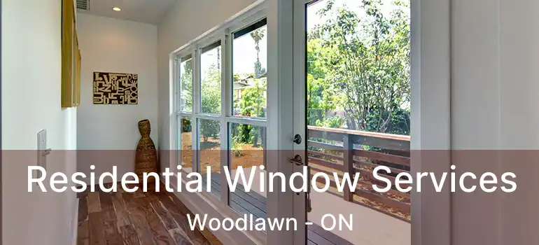 Residential Window Services Woodlawn - ON