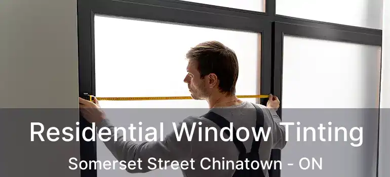  Residential Window Tinting Somerset Street Chinatown - ON