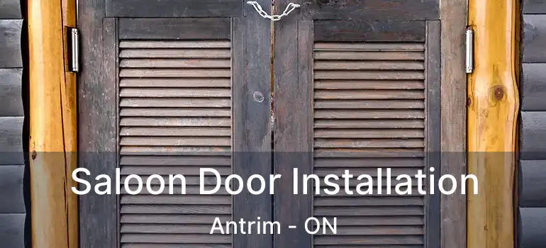 Saloon Door Installation Antrim - ON