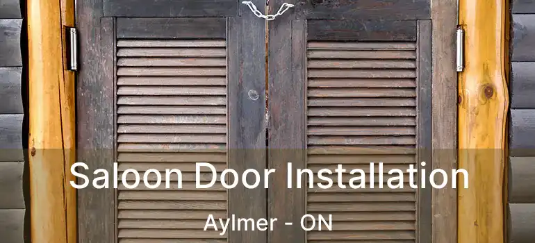 Saloon Door Installation Aylmer - ON