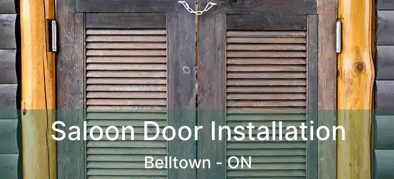 Saloon Door Installation Belltown - ON