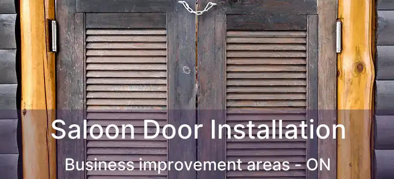 Saloon Door Installation Business improvement areas - ON