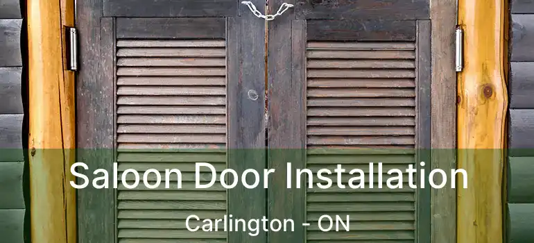 Saloon Door Installation Carlington - ON