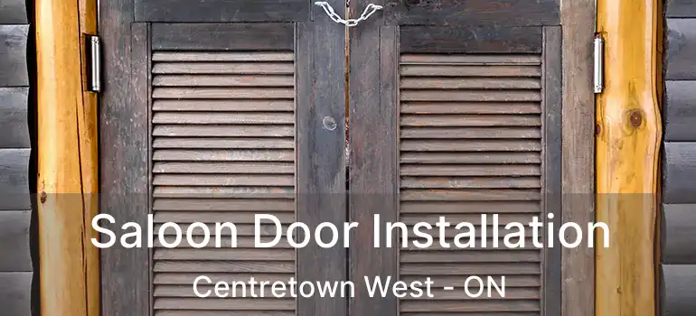 Saloon Door Installation Centretown West - ON