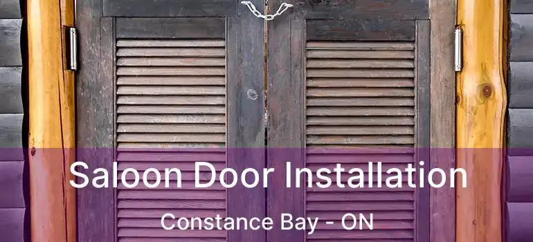 Saloon Door Installation Constance Bay - ON