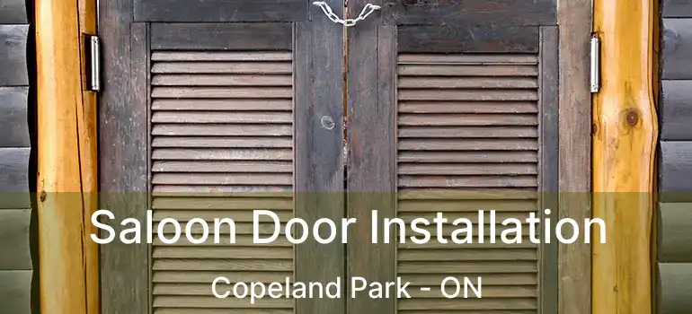Saloon Door Installation Copeland Park - ON