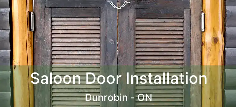 Saloon Door Installation Dunrobin - ON
