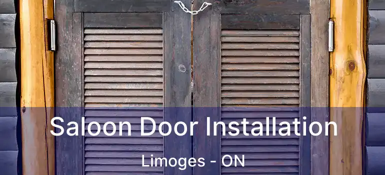 Saloon Door Installation Limoges - ON