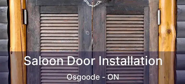 Saloon Door Installation Osgoode - ON