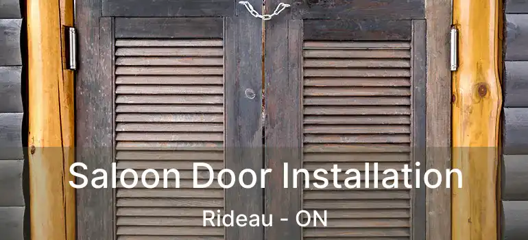 Saloon Door Installation Rideau - ON