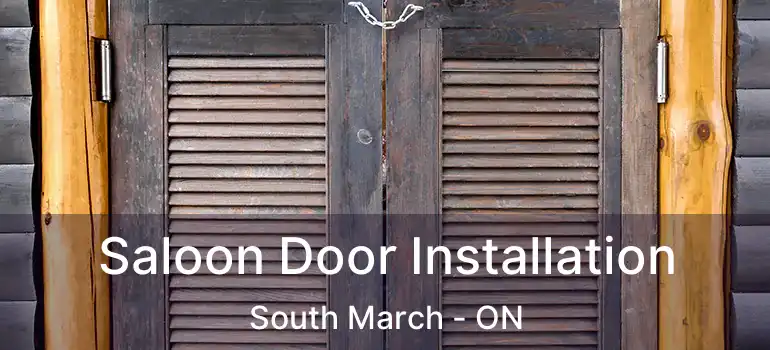 Saloon Door Installation South March - ON