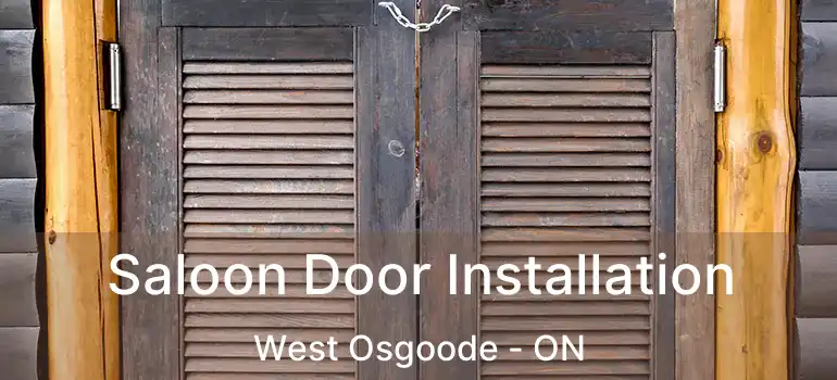 Saloon Door Installation West Osgoode - ON