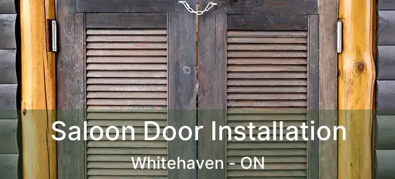 Saloon Door Installation Whitehaven - ON
