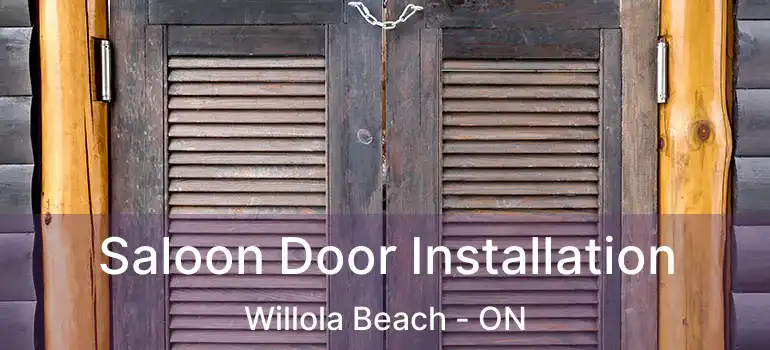 Saloon Door Installation Willola Beach - ON