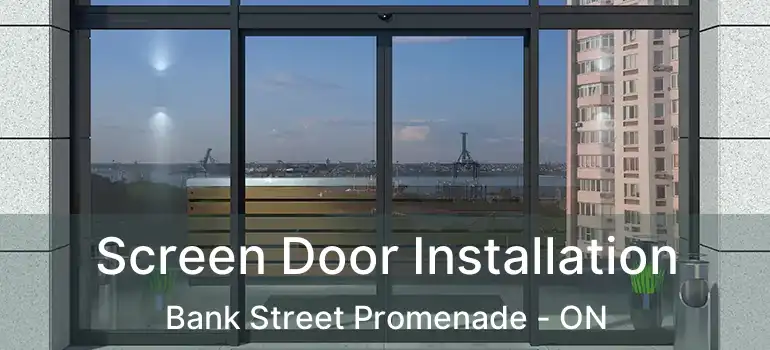  Screen Door Installation Bank Street Promenade - ON