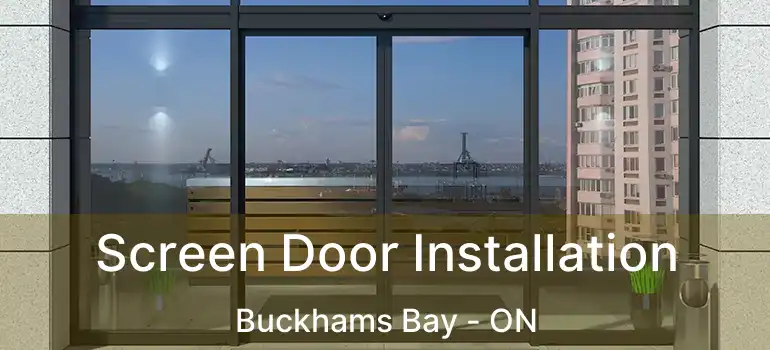  Screen Door Installation Buckhams Bay - ON