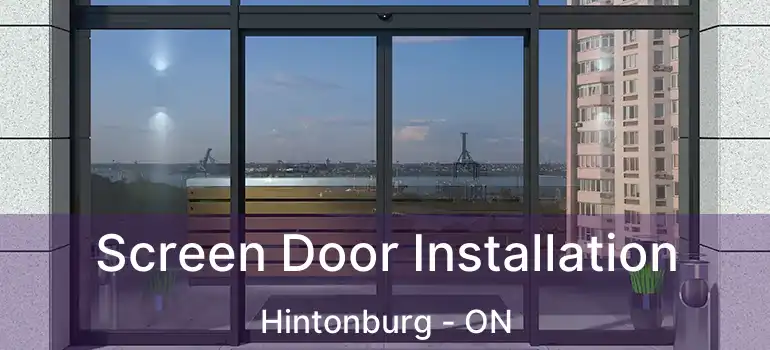 Screen Door Installation Hintonburg - ON