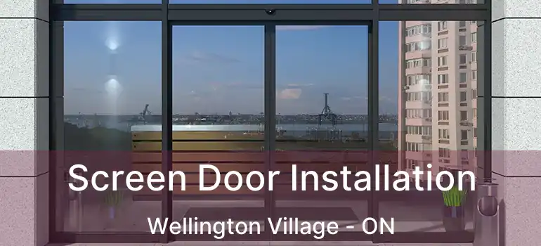 Screen Door Installation Wellington Village - ON
