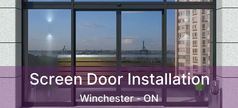  Screen Door Installation Winchester - ON